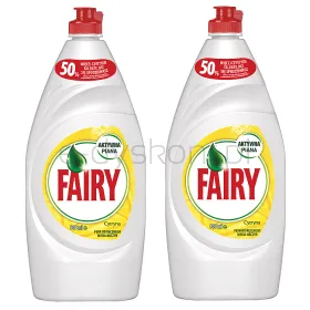 Fairy Płyn Do Mycia Naczyń Cytrynowy 2X900Ml