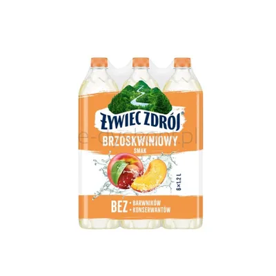 Żywiec Zdrój Brzoskwiniowy Smak z sokiem 1,2 L (w tym +0,50 zł/szt. zwrotnej kaucji)