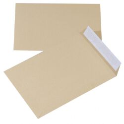 Office Products Koperty Z Taśmą Silikonowąhk, B4, 250X353Mm, 90Gsm, 10Szt., Brązowe 