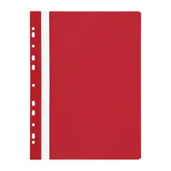 Skoroszyt A4 z europerforacją PP czerwony 10 szt