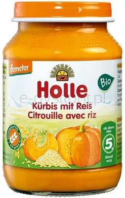 Holle Słoiczek dynia z ryżem od 5 m-ca BIO 190 g