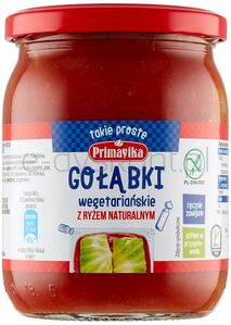 Gołąbki wegetariańskie z ryżem naturalnym BEZGL 480 g