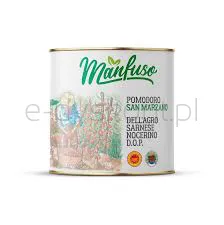 Manfuso Pomidory bez skórki całe w Sosie własnym 2500g/1500g