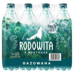 Rodowita Woda Delikatnie Gazowana 0,6L SK