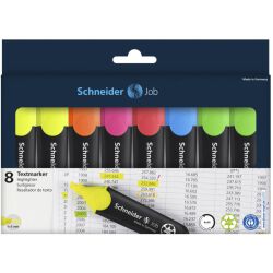 Schneider Zestaw Zakreślaczy Job, 1-5 Mm, 8 Szt., Miks Kolorów 