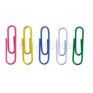 Office Products Spinacze okrągłe 28mm 500szt., w woreczku, mix kolorów