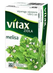 Vitax Herbata Zioła melisa, 20 torebek