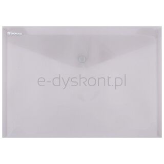 Donau Teczka kopertowa zatrzask, PP, A4, 180mikr., dymna