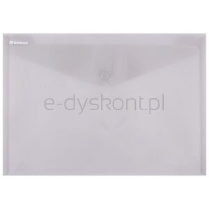 Donau Teczka kopertowa zatrzask, PP, A4, 180mikr., dymna