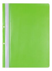 Office Products Skoroszyt, Pp, A4, 2 Otwory, 100/170Mikr., Wpinany, Jasnozielony 
