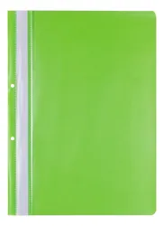 Office Products Skoroszyt, Pp, A4, 2 Otwory, 100/170Mikr., Wpinany, Jasnozielony 
