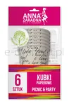 Anna  Zaradna Kubki Papierowe 200 Ml, 6 Szt., Mix Kolorów - 2