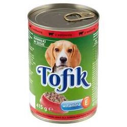 Karma Pies Tofik Z Wołowiną W Sosie 415G Mw Dobry Wybór Pusz