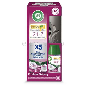 Air Wick Freshmatic Komplet Księżycowa Lilia Otulona Satyną 250 Ml