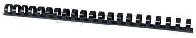 Office Products Grzbiety do bindowania A4, 16mm (145 kartek), 100 szt., czarne 