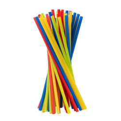 Rurki Wielokrotnego Użytku, Kolorowe 7/240 Mm, Opakowanie 100 Sztuk, Horeca Polska