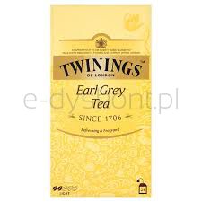Twinings Herbata Czarna Aromatyzowana Earl Grey (25 saszetek)