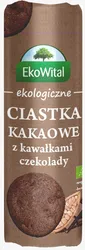 Ciastka kakaowe z kawałkami czekolady BIO 250 g EkoWital