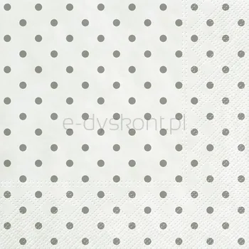 Tete A Tete Serwetki Basic Dots, Serwetki Tat 3-Warstwowe 33X33Cm Składane 1/4 20Szt. W Paczce