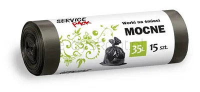 Stella Worki na śmieci LDPE mocne, 35L 15 szt.