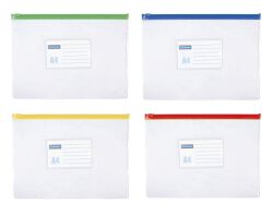 Donau Torebka z suwakiem PVC, A4, transparentna