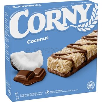 Corny Base multipack z mleczną czekoladą i kokosem 6x25g