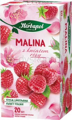 Herbapol Herbatka Owocowa Malina Z Kwiatem Róży (20 Torebek X 2,3G) 46G