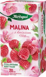 Herbapol Herbatka Owocowa Malina Z Kwiatem Róży (20 Torebek X 2,3G) 46G