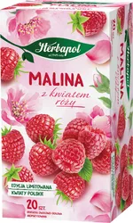 Herbapol Herbatka Owocowa Malina Z Kwiatem Róży (20 Torebek X 2,3G) 46G