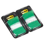 Post-It Zakładki Indeksujące (680-G2Eu), Pp, 25,4X43,2Mm, 2X50 Kart., Zielone  - 2