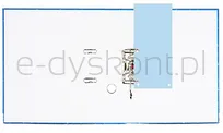 Donau Przekładki Karton 1/3 A4, 235X105Mm, 100Szt., Niebieskie  - 3
