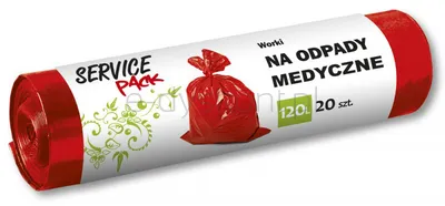 Stella Worki na odpady medyczne LDPE, 120 l, 20 szt.