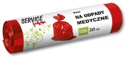Stella Worki na odpady medyczne LDPE, 120 l, 20 szt.