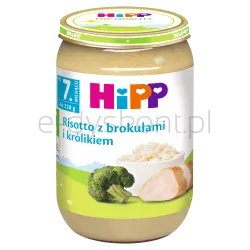 Hipp Risotto Z Brokułami I Królikiem, Po 7. M-Cu, 220 G