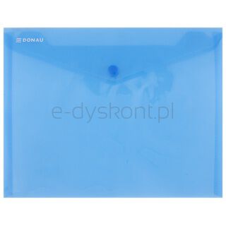 Donau Teczka kopertowa zatrzask, PP, C5, 180mikr., niebieska