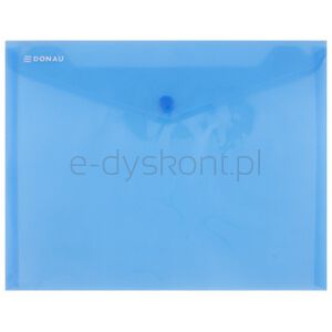 Donau Teczka kopertowa zatrzask, PP, C5, 180mikr., niebieska