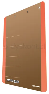 Donau Clipboard  Life, Karton, A4, Z Klipsem, Pomarańczowy 