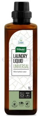 Mayeri Płyn Do Prania z wodą miętową universal , rabarbar-jabłko, wegański, certyfikowany ecolabel 1 l