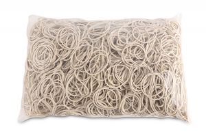 Office Products Gumki recepturki średnica 40mm, 1,5x1,5mm, 60% kauczuku, 1000g, zgrzewka, białe