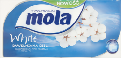 Mola Papier Toaletowy Biała Bawełna 8 Rolek