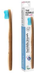 The Humble Szczoteczka do zębów Dla dzieci, bambusowa ultra soft niebieska 14.5cm