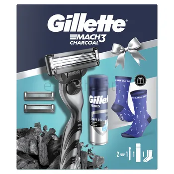 Gillette Mach3 Charcoal Zestaw
