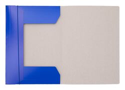 Teczka z gumką OFFICE PRODUCTS, karton/lakier, A4, 320gsm, 3-skrz., mix kolorów