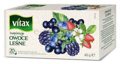 Vitax Herbata Inspiracje Owoce Leśne 20 Sztuk