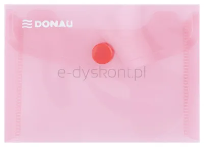 Donau Teczka Kopertowa Zatrzask, Pp, A7, 180Mikr., Czerwona