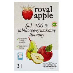 Royal Apple Sok Jabłkowo - Gruszkowy 3L Nfc Pasteryzowany