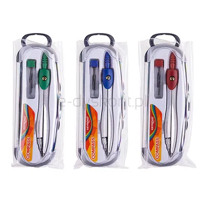 Keyroad Cyrkiel standard w etui z grafitami mix kolorów