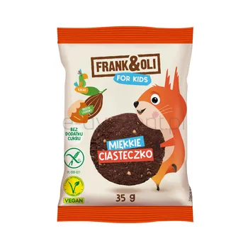 Frank & Oli Miękkie ciasteczko Fo Kids z kakao i orzechem laskowym 35g