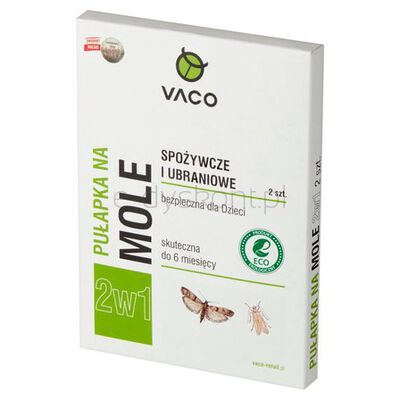 ECO VACO Pułapka na mole kuchenne i ubraniowe (2w1) 2x1 szt.