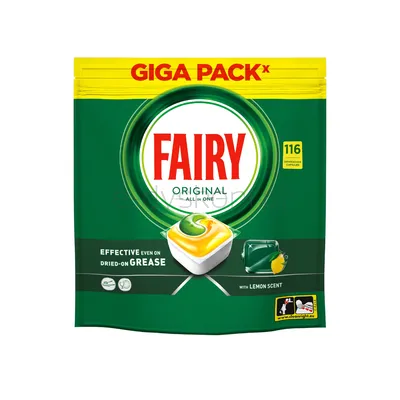 Fairy Original All In One Kapsułki do zmywarki Cytryna 116 szt.